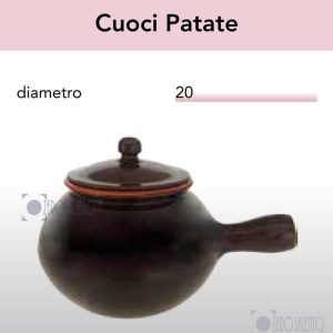Cuoci Patate in Terracotta – Pirofile serie Bruna