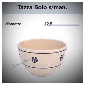 Tazza Cioccolata calda senza manico in Terracotta – Ceramica decoro Stella Salento