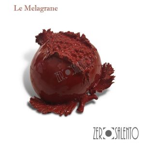 Melagrana artigianale in Terracotta smaltata rossa – il frutto dell’autunno