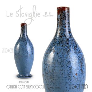 Oliera con salvagoccia in Terracotta finitura Decapè “Lu Mare”