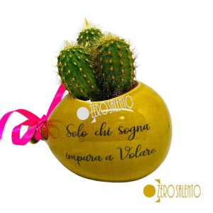 Palloncino Portavaso in Terracotta colore Giallo Miele