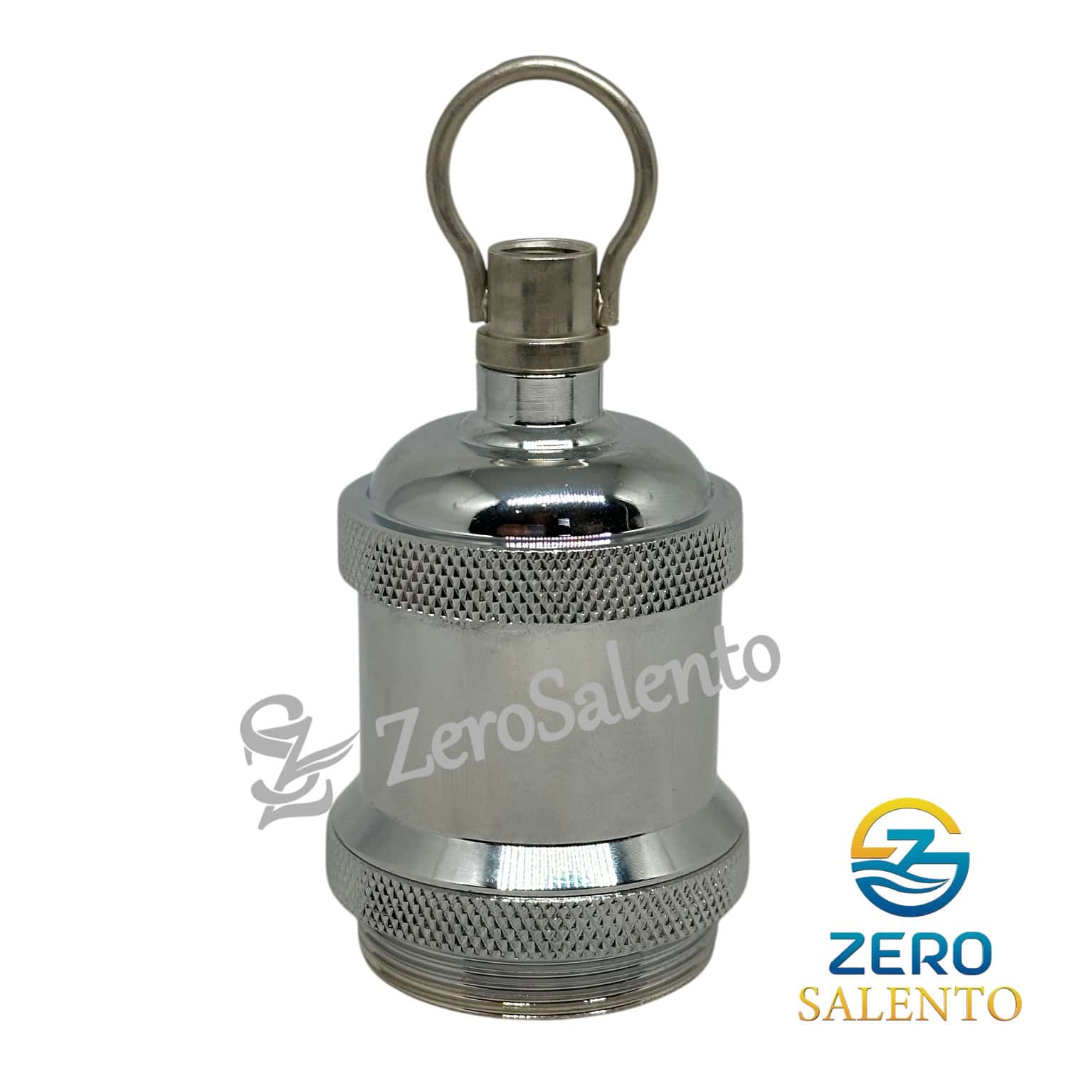 Lampadario in terracotta con bordi ondulati dipinto a mano TERIL106 - immagine 4