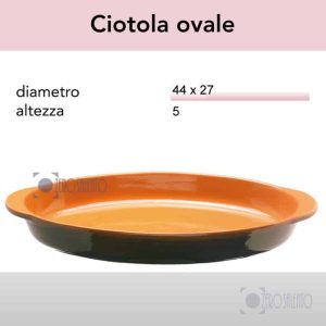 Teglia Ovale in Terracotta – Pirofile serie Bruna