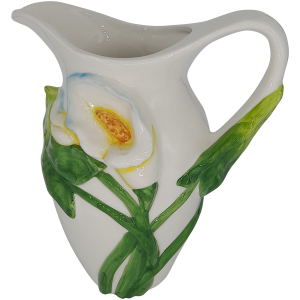 Brocca in Ceramica Dipinta a Mano – Florilège Collezione, FTJ04