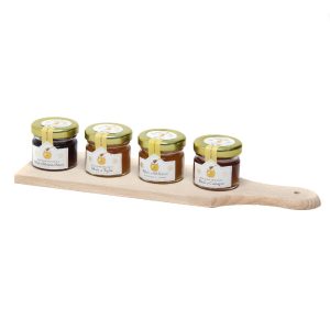 Tagliere Legno con 4 Mieli Italiani – Alpenzu
