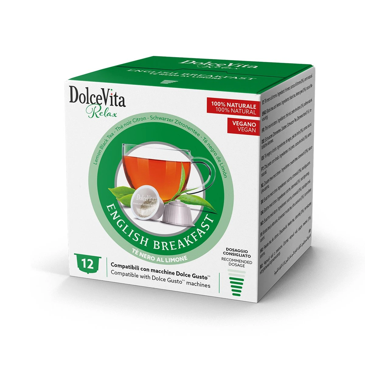 Capsule Cialde Dolce Vita Dolce Gusto®* ENGLISH BREAKFAST 12 pz. winter - immagine 2